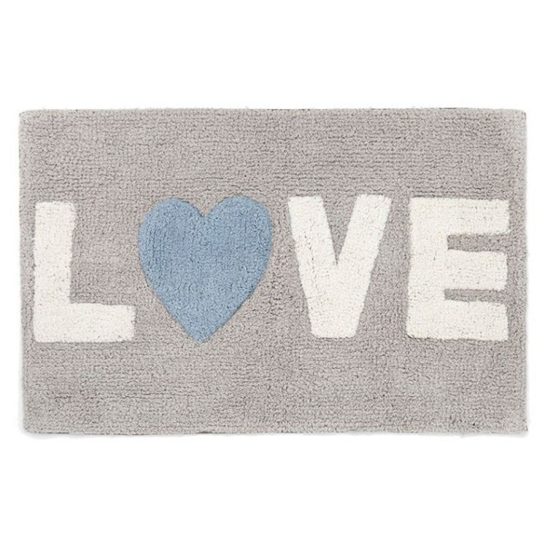 alfombra love 50x80 Gris (gris)