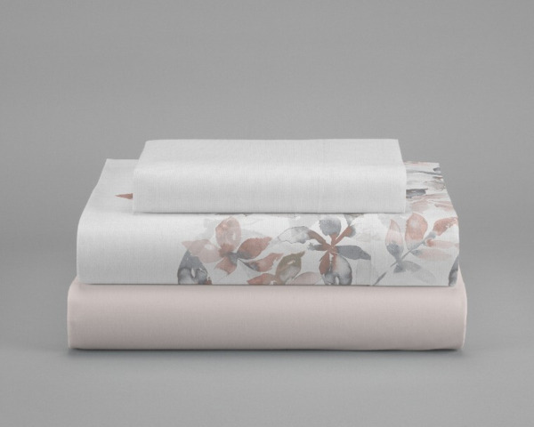 JUEGO SABANAS VENETA (cama de 1.50m - rosa nude - )