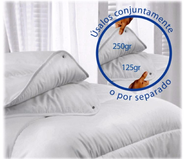RELLENO NÓRDICO DENVER ECO DUO (1.80x2.20 cama de 90 y de 105 - BLANCO - )